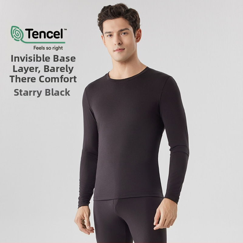 Vyrų Modalinis šiluminis apatinių komplektas — plonas audinys, 160 g/m², vidutinė šiluma, kvėpuojantis