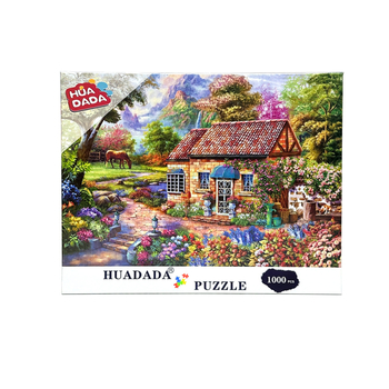 Plokščias dėlionė su peizažu - popierius, pritaikyti vaizdai, 24 vnt dėžėje