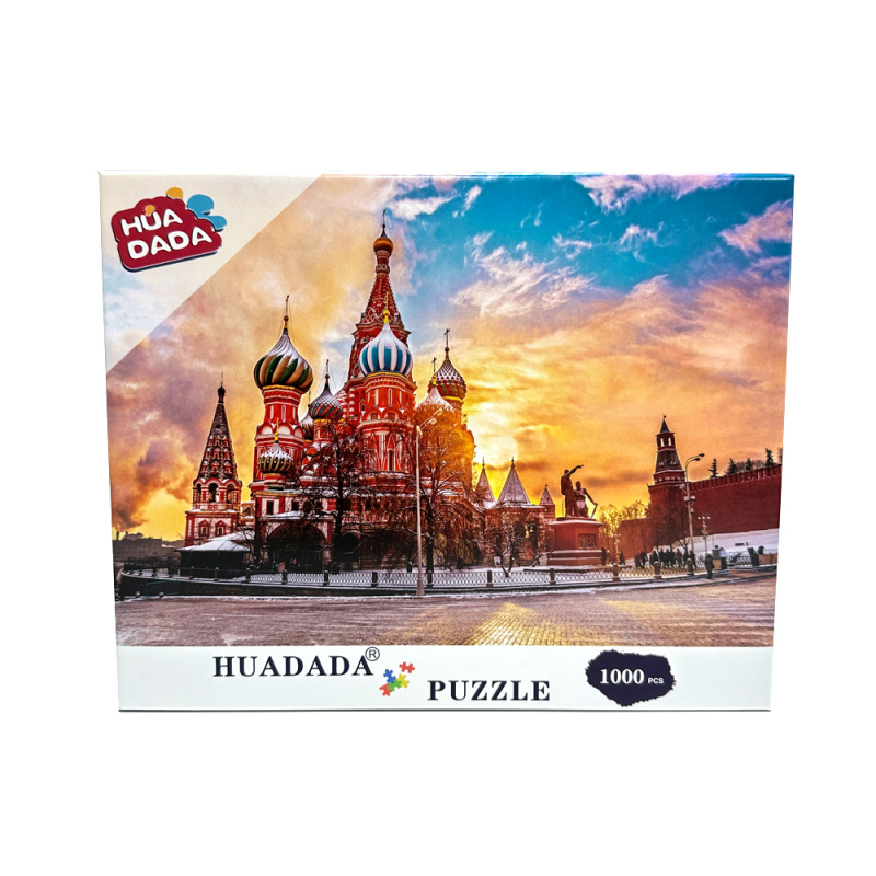 Plokščias dėlionė su peizažu - popierius, pritaikyti vaizdai, 24 vnt dėžėje