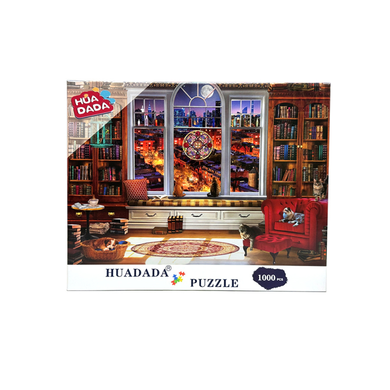 Plokščias dėlionė su peizažu - popierius, pritaikyti vaizdai, 24 vnt dėžėje