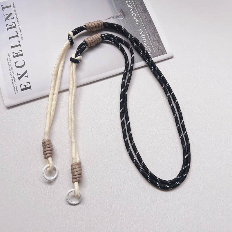 Șnur pentru telefon din poliester, cataramă metalică, unisex, model 2356