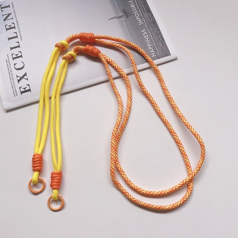 Șnur pentru telefon din poliester, cataramă metalică, unisex, model 2356