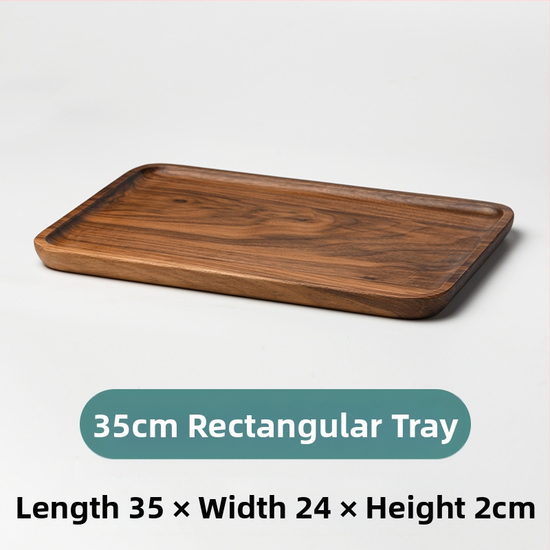 Apvalus medinis patiekalų padėklas sušiui ir vaisiams, japonų stiliaus, purškiamo paviršiaus apdaila, logotipas atspausdintas