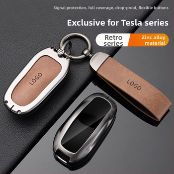 Tesla Model 3 klavišų dėklas — nauja versija, apsauginis korpusas nuotoliniam valdymui ir klavišų kortelei, cinko lydinys