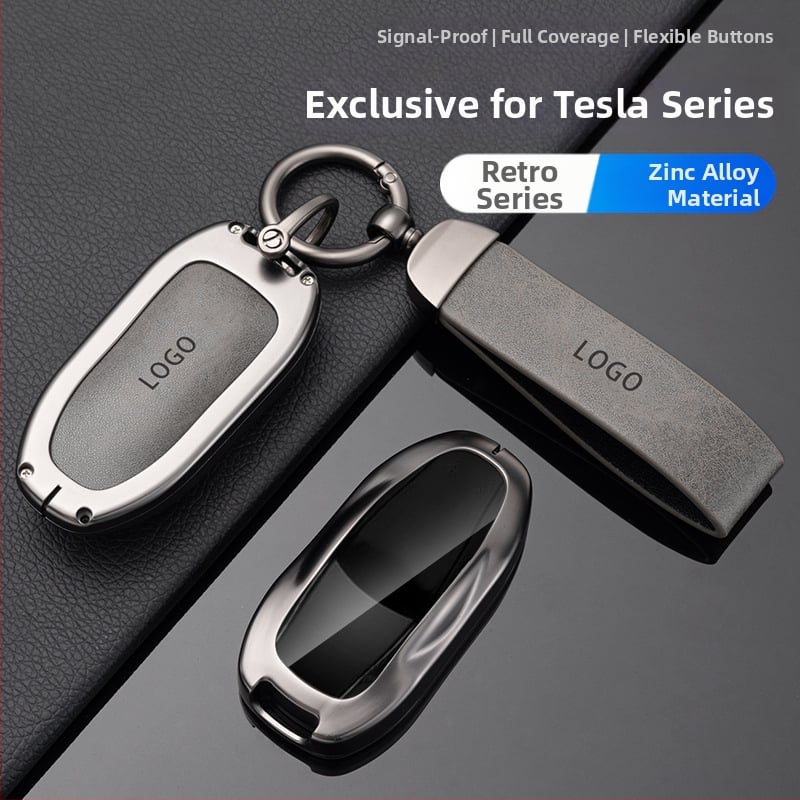 Tesla Model 3 klavišų dėklas — nauja versija, apsauginis korpusas nuotoliniam valdymui ir klavišų kortelei, cinko lydinys
