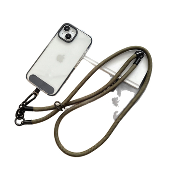 Feyueduo 3-в-1 телефонен шнур за китка, тъкана полиестерова лента с метална катарама, унисекс, печат на лого, модел 2356