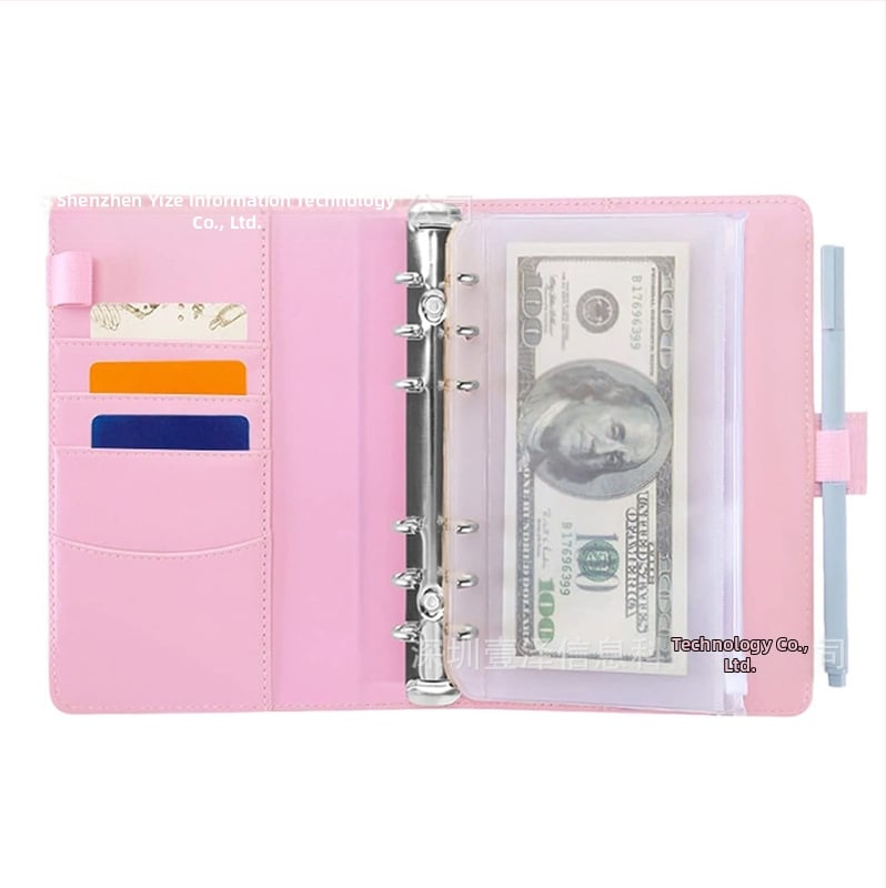 100 vokų iššūkio aplankas, dirbtinės odos viršelis, laisvas įrišimas, 25 lapai popieriaus iš medienos masės