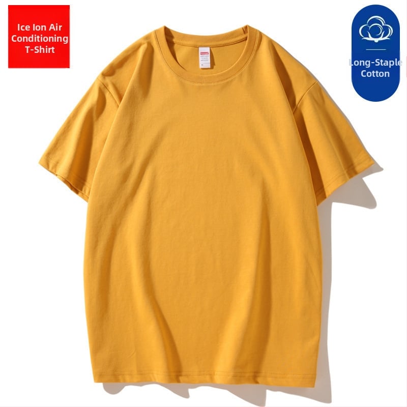 Medvilniniai marškinėliai su trumpomis rankovėmis, vienos spalvos, švelnus stilius, plonas audinys