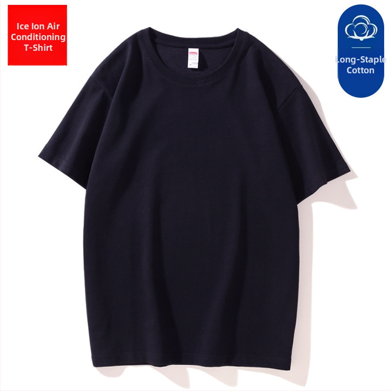 Medvilniniai marškinėliai su trumpomis rankovėmis, vienos spalvos, švelnus stilius, plonas audinys