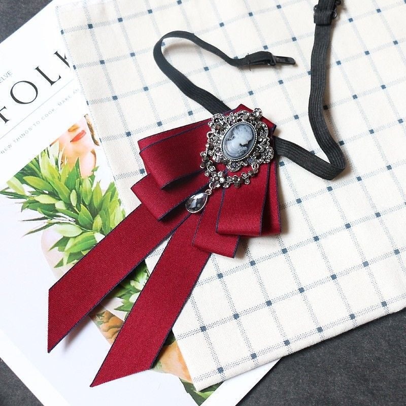 Kakla ziedu aksesuārs, keramiskā ģeometriskā forma, retro šablonu stils, izcelsme Ķīna, 2022. gada ziema