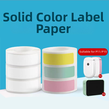 P11/P15 žymų popierius kodavimo spausdintuvui — terminis sintetinis popierius, 75G, vandens pagrindu klijai, atsparus vandeniui ir plyšimui, suderinamas su P11/P15