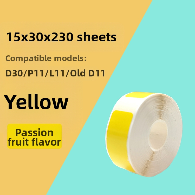 P11/P15 žymų popierius kodavimo spausdintuvui — terminis sintetinis popierius, 75G, vandens pagrindu klijai, atsparus vandeniui ir plyšimui, suderinamas su P11/P15