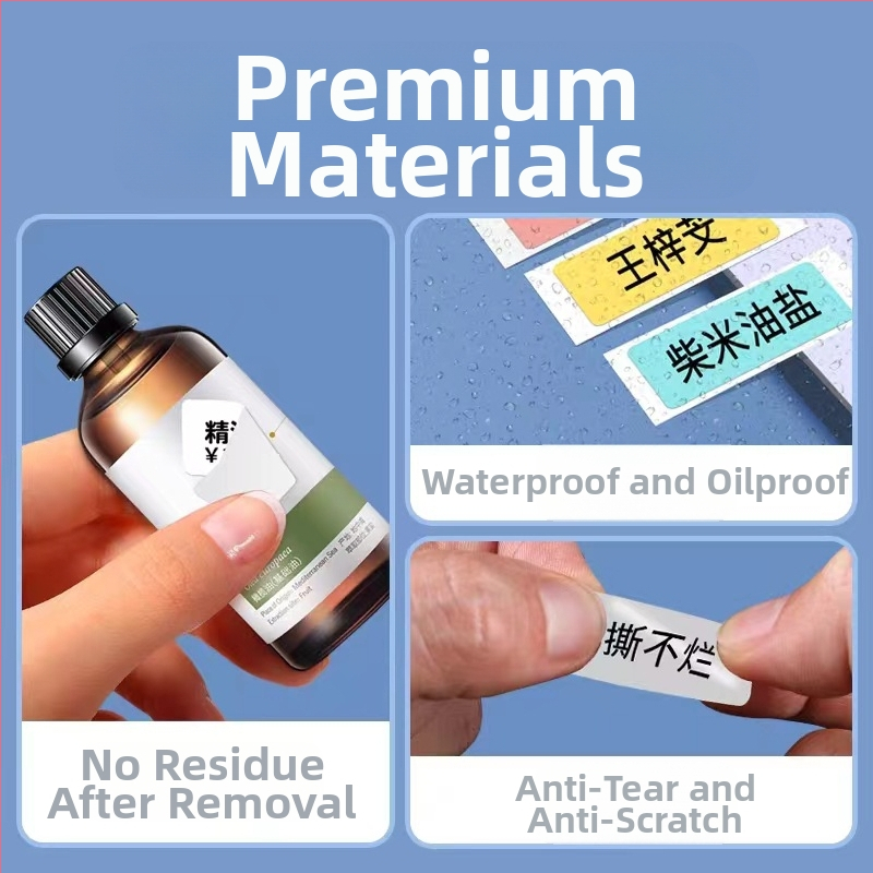 P11/P15 žymų popierius kodavimo spausdintuvui — terminis sintetinis popierius, 75G, vandens pagrindu klijai, atsparus vandeniui ir plyšimui, suderinamas su P11/P15