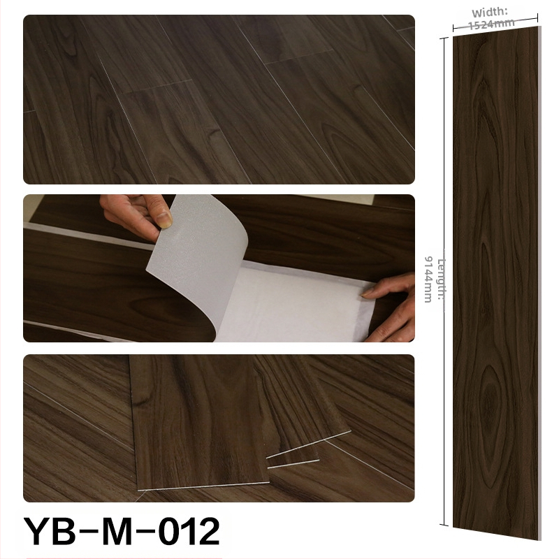 Αυτοκόλλητο PVC δάπεδο (LVT) με μοτίβο ξύλου, απομίμηση ξύλου, πάχος 1,5 mm, ενισχυμένη ανθεκτικότητα στη φθορά, μοντέρνο μινιμαλιστικό στυλ