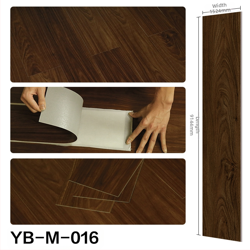 Αυτοκόλλητο PVC δάπεδο (LVT) με μοτίβο ξύλου, απομίμηση ξύλου, πάχος 1,5 mm, ενισχυμένη ανθεκτικότητα στη φθορά, μοντέρνο μινιμαλιστικό στυλ