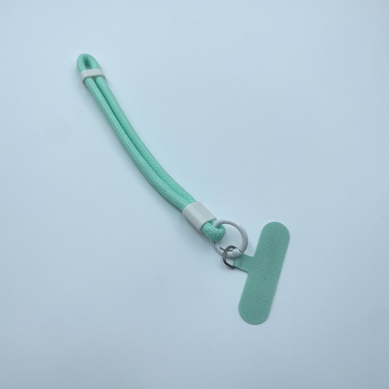 Телефонна каишка от полиестер, пластмасова катарама, геометрична висулка, ръчна изработка