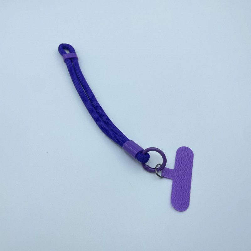 Телефонна каишка от полиестер, пластмасова катарама, геометрична висулка, ръчна изработка