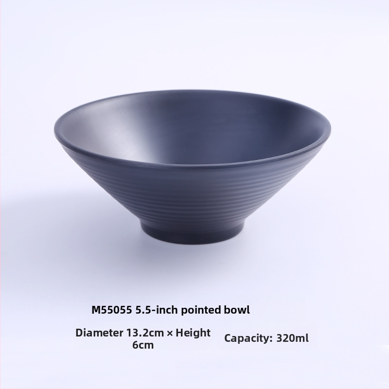 Melamininis dubuo makaronams, japonų stiliaus, apvalus, vienodas raštas, mikrobangų krosnelė nėra tinkama