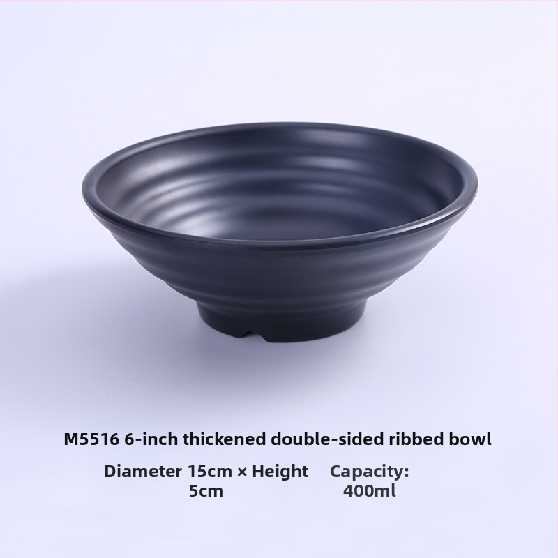 Melamininis dubuo makaronams, japonų stiliaus, apvalus, vienodas raštas, mikrobangų krosnelė nėra tinkama