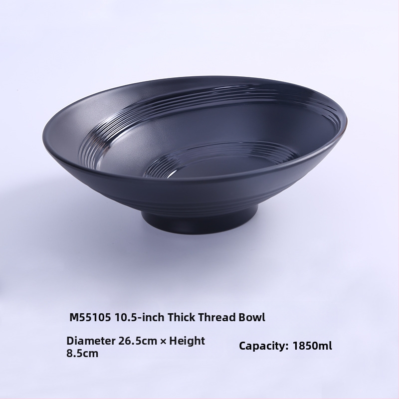 Melamininis dubuo makaronams, japonų stiliaus, apvalus, vienodas raštas, mikrobangų krosnelė nėra tinkama