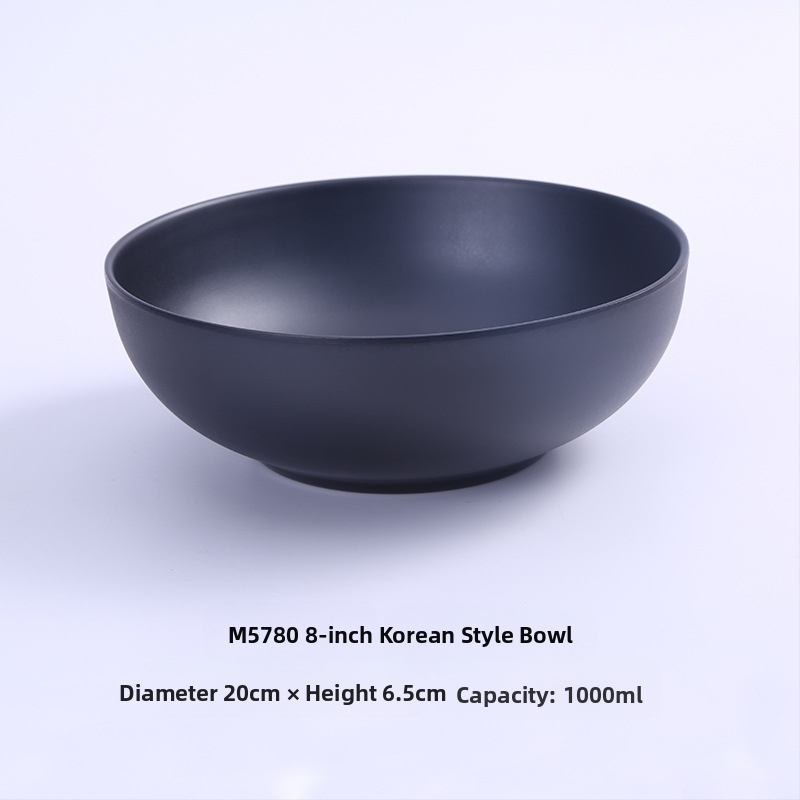 Melamininis dubuo makaronams, japonų stiliaus, apvalus, vienodas raštas, mikrobangų krosnelė nėra tinkama