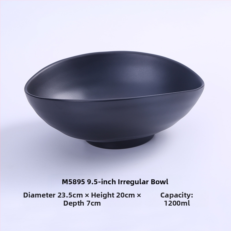 Melamininis dubuo makaronams, japonų stiliaus, apvalus, vienodas raštas, mikrobangų krosnelė nėra tinkama