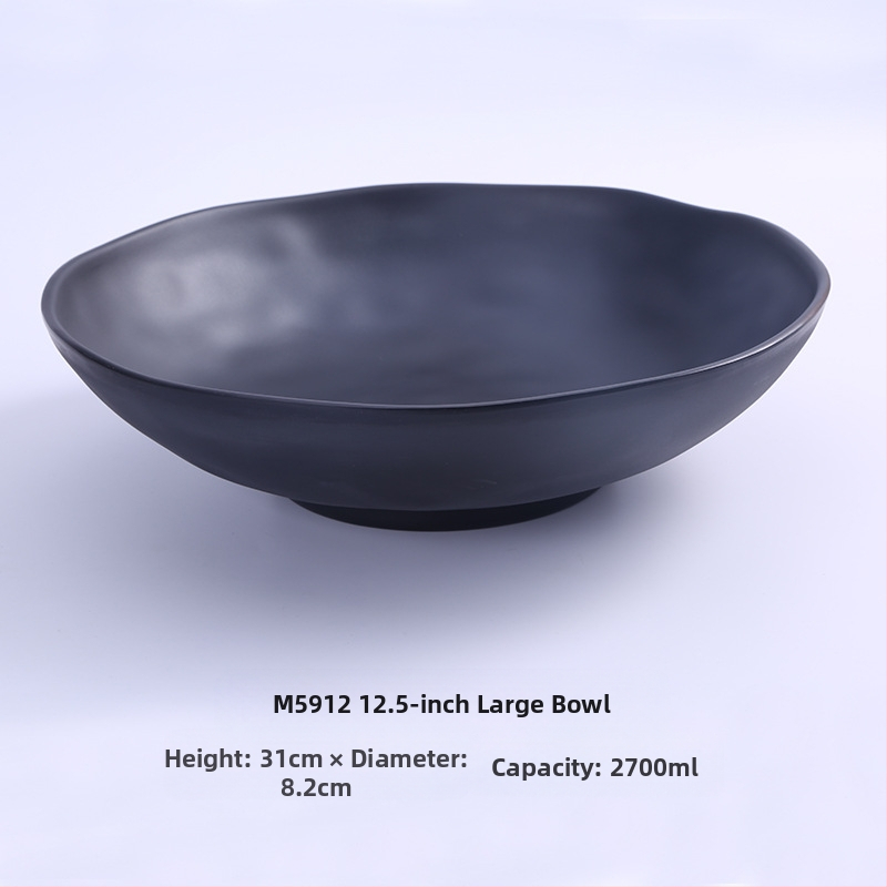 Melamininis dubuo makaronams, japonų stiliaus, apvalus, vienodas raštas, mikrobangų krosnelė nėra tinkama