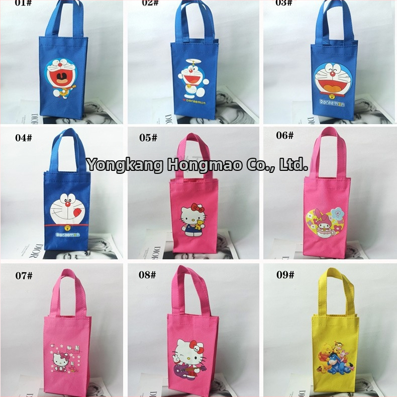 Karikatūrų dizaino puodelio rankovė, audinio medžiaga, logotipo spausdinimas, pritaikymas, kūrybingas stilius, supakuota į OPP maišelį