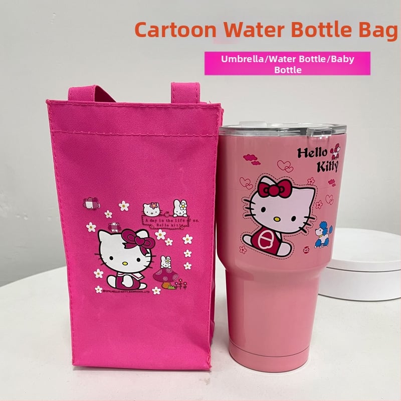 Karikatūrų dizaino puodelio rankovė, audinio medžiaga, logotipo spausdinimas, pritaikymas, kūrybingas stilius, supakuota į OPP maišelį