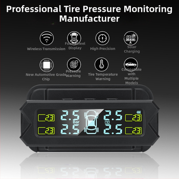 Che Shitong TPMS jutiklis padangų slėgio stebėjimui TY21-22 — diapazonas 0-8 Bar, skaitmeninis ekranas, elektroninis matuoklis, mini forma