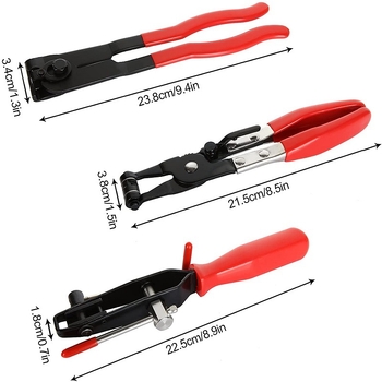 Set za popravak automobila od 3 dijela s CV konektorom i kliještima za crijeva i cijevi (Težina: 700 g; Stil: CV konektor; Značajke: Snaga)