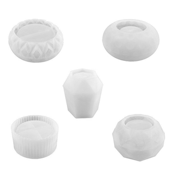 Φόρμα σιλικόνης για DIY χειροτεχνίες – ακανόνιστο γεωμετρικό σχήμα, κατάλληλη για γλάστρες με παχύφυτα, δοχείο για στυλό και διακοσμητικά από τσιμέντο/γύψο