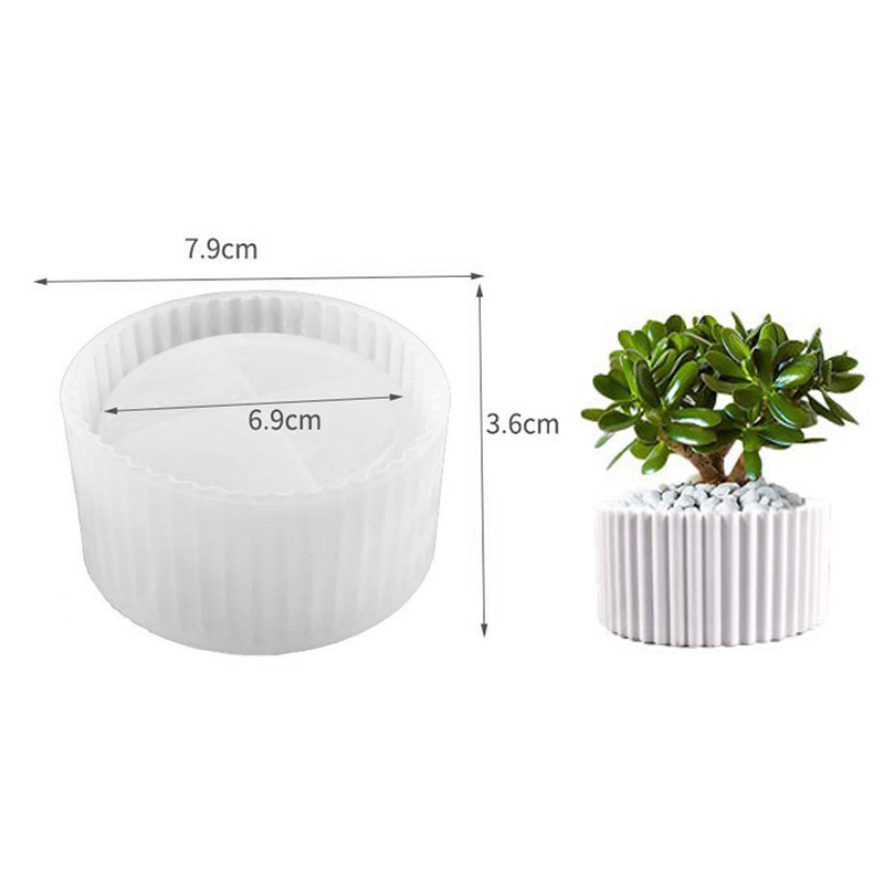 Силиконова форма за DIY занаяти – геометрична неравна форма, подходяща за саксии за сукуленти, държач за моливи и декоративни изделия от бетон/гипс