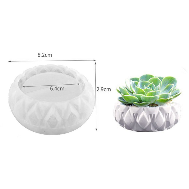 Силиконова форма за DIY занаяти – геометрична неравна форма, подходяща за саксии за сукуленти, държач за моливи и декоративни изделия от бетон/гипс
