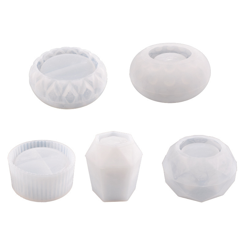 Силиконова форма за DIY занаяти – геометрична неравна форма, подходяща за саксии за сукуленти, държач за моливи и декоративни изделия от бетон/гипс