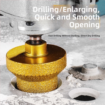 Pagoda βήματος με επίστρωση διαμαντιού – πολυλειτουργικός τρυπάνι-κοπτικό bit για πλακάκια και πέτρες, διάνοιξη οπών και κατεργασία ακμών με γωνιακό τροχό