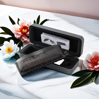 12-οπή Xρωματική φυσαρμόνικα CJ12 με ABS κάλυμμα, φώσφορος μπρούνζε, χαλκός βάση, premium θήκη δέρματος