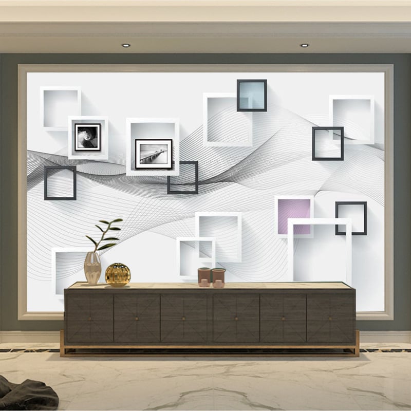 3D reljefinės sienų tapetai, trijų sluoksnių, atsparios vandeniui, iš šilko, svetainei ir miegamajam