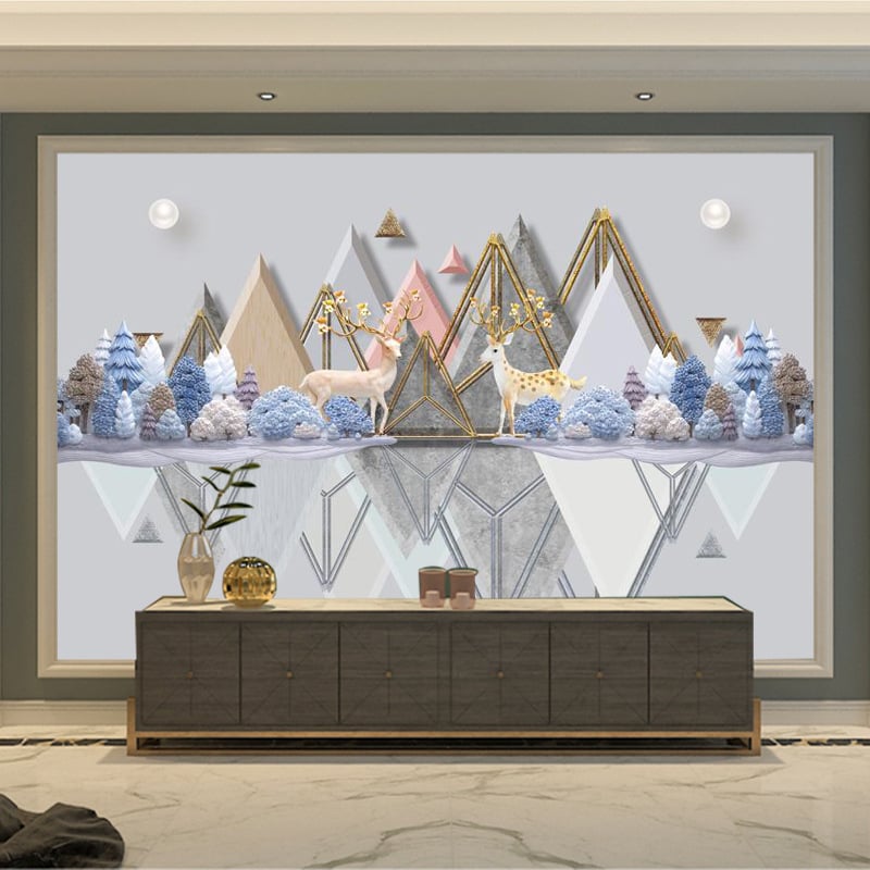 3D reljefinės sienų tapetai, trijų sluoksnių, atsparios vandeniui, iš šilko, svetainei ir miegamajam