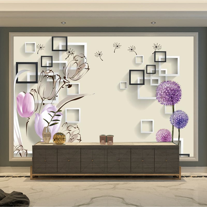 3D reljefinės sienų tapetai, trijų sluoksnių, atsparios vandeniui, iš šilko, svetainei ir miegamajam