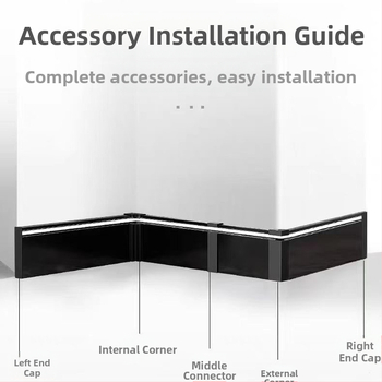 Алуминиев подов борд с повърхностно монтирана LED лента – модерен стил, OEM персонализиране