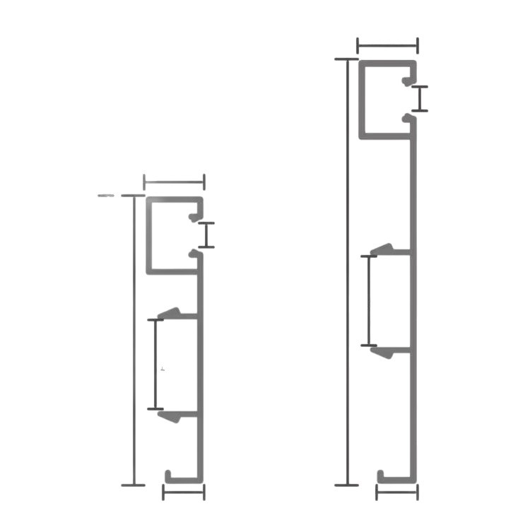 Алуминиев подов борд с повърхностно монтирана LED лента – модерен стил, OEM персонализиране