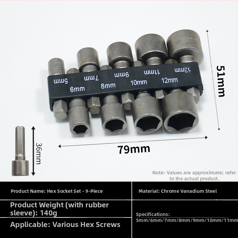 Other комплект гнездови гаечни ключове от хромолибденова стомана