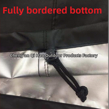 Ārējais vannas vāks, 210D sudraba pārklājums ūdensdrošs Oxford audums, kvadrāta forma, demontējams, ar ūdensnecaurlaidīgu uzglabāšanas somu ar rāvējslēdzēju