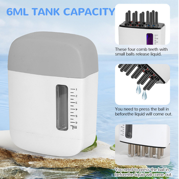 Ηλεκτρική χτένα μασάζ κεφαλής με μικρορεύματα EMS και κόκκινο φως για χορήγηση φαρμάκων — μοντέλο HY74; υποστηρίζει ιδιωτικές ετικέτες