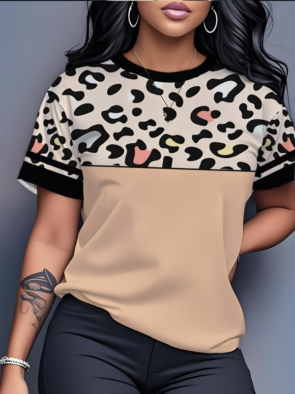 Milk Silk T‑shirt s 3D otiskom, široki kroj, kratki rukavi, okrugli izrez, poliester 70-80%