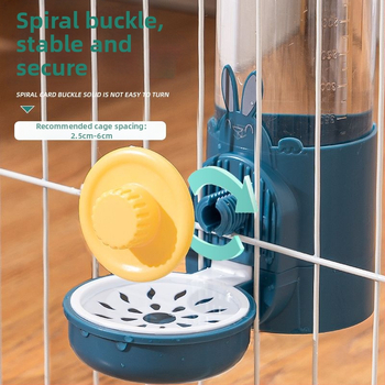 Κρεμαστό ποτιστήρι νερού και ταϊστρα για μικρά ζώα – αυτόματη τροφοδοσία, τύπος κλουβιού