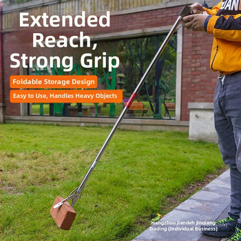 Plastmasas teleskopisks klips ar garu rokturi higiēnai tualetes tīrīšanai