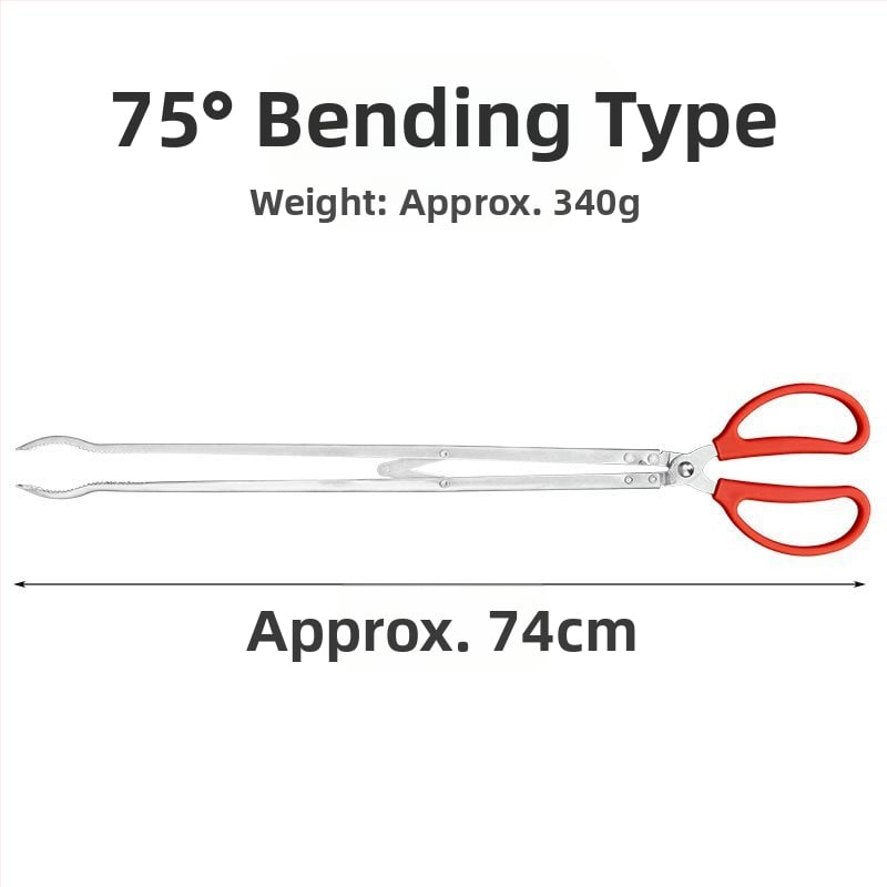 Plastmasas teleskopisks klips ar garu rokturi higiēnai tualetes tīrīšanai