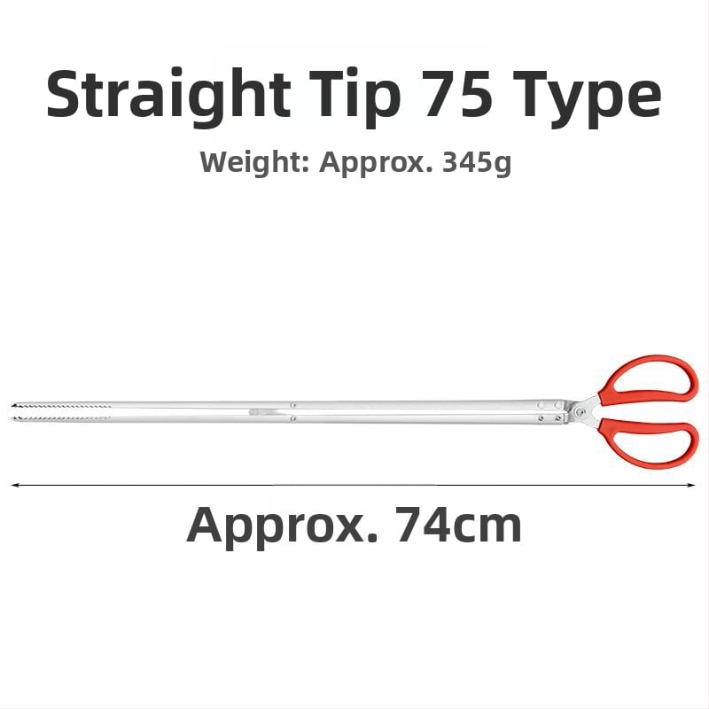 Plastmasas teleskopisks klips ar garu rokturi higiēnai tualetes tīrīšanai